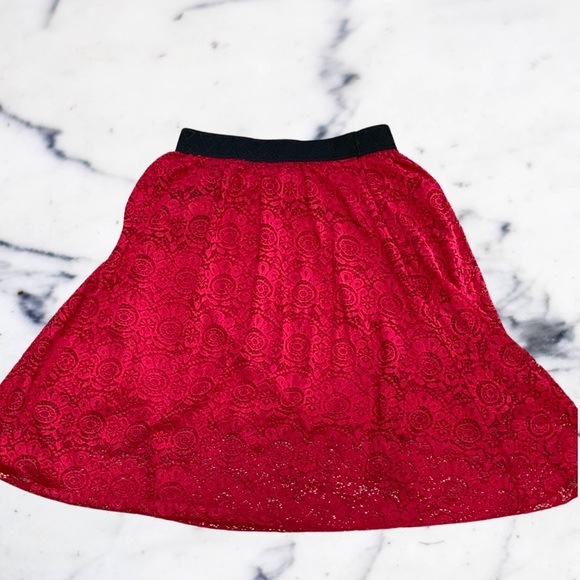 Holiday skirt LuLaRoe Red size Large